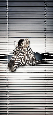 Roleta okienna wewnętrzna zaciemniająca zebra