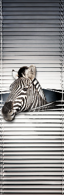 Roleta okienna wewnętrzna zaciemniająca zebra