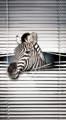 Roleta okienna wewnętrzna zaciemniająca zebra
