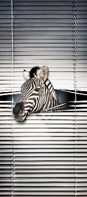 Roleta okienna wewnętrzna zaciemniająca zebra