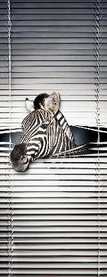 Roleta okienna wewnętrzna zaciemniająca zebra