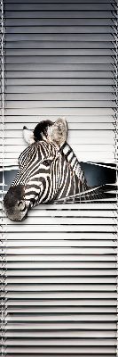 Roleta okienna wewnętrzna zaciemniająca zebra
