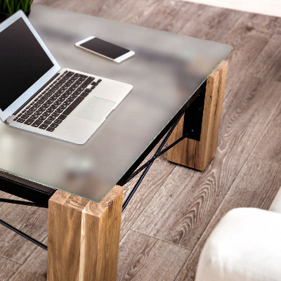 Blat do stołu kwadratowy Blat do stołu kwadratowy z efektem mrożonego szkła