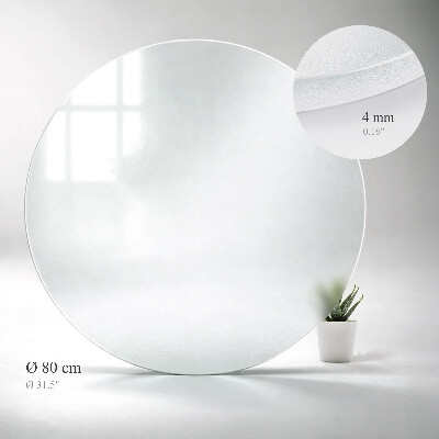 Okrągły blat Okrągły blat z efektem mrożonego szkła