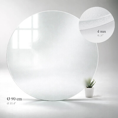 Okrągły blat Okrągły blat z efektem mrożonego szkła