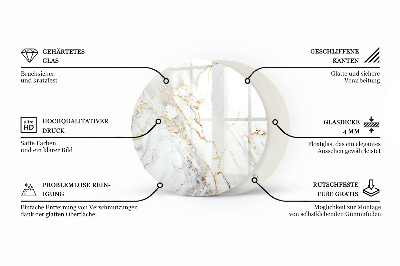 Blat do stołu z nadrukiem Marmurowa kompozycja graficzna