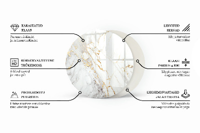 Blat do stołu z nadrukiem Marmurowa kompozycja graficzna