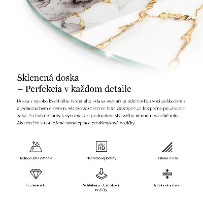 Blat do stołu z nadrukiem Marmurowa kompozycja graficzna