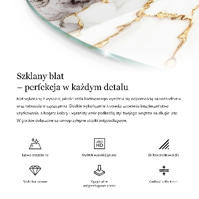 Blat do stołu z printem Stylowy motyw leśny