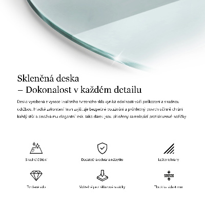 Blat do stołu okrągły transparentny
