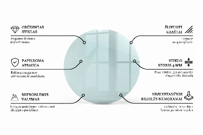 Blat do stołu okrągły transparentny
