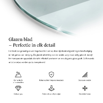 Blat do stołu okrągły transparentny