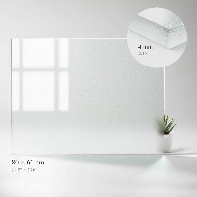 Blat na stół prostokątny Blat na stół prostokątny z efektem mrożonego szkła