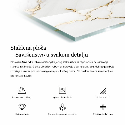 Blat do stołu prostokątny Motyw tekstury kamienia
