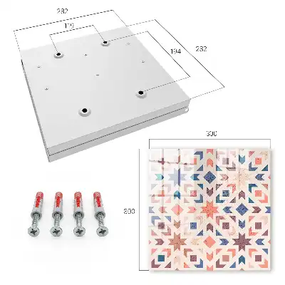 Sejf na klucze Geometryczny wzór