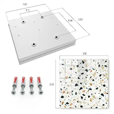 Kasetka na klucze Terrazzo wzór
