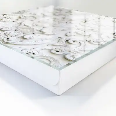 Kasetka na klucze Białe ornamenty