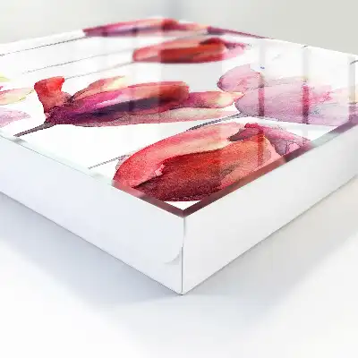 Kasetka na klucze Tulipany akwarela