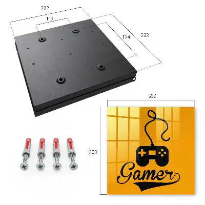 Kasetka na klucze Pad i napis GAMER