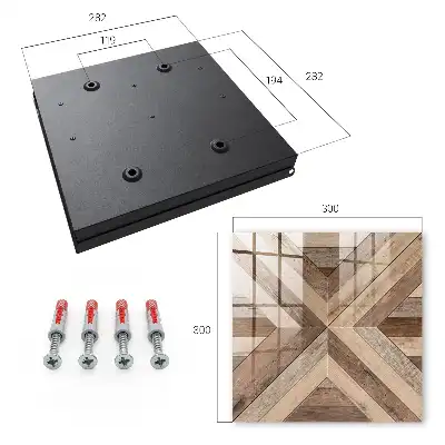 Kasetka na klucze Drewniana geometria