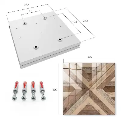 Kasetka na klucze Drewniana geometria