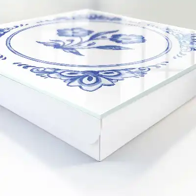 Szafka na klucze Niebieskie kwiaty