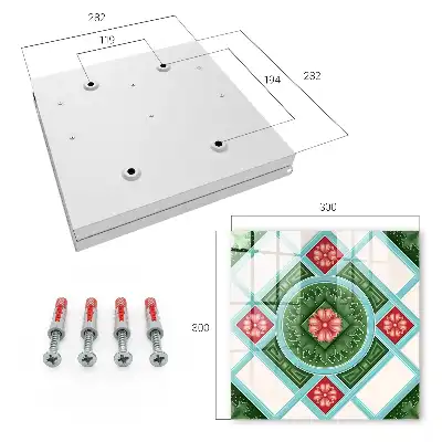 Sejf na klucze Kwiatowa geometria