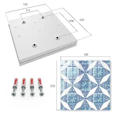 Kasetka na klucze Geometryczny wzór
