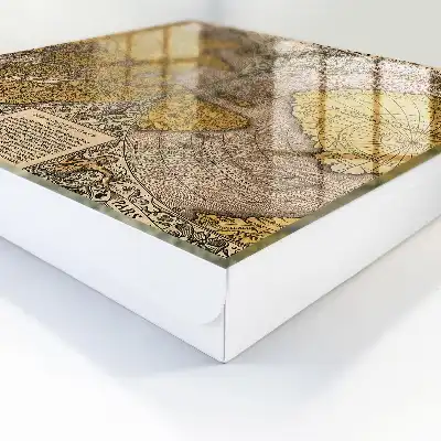 Szafka na klucze Zabytkowa stara mapa