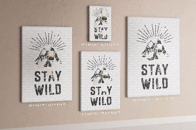 Tablica korkowa na ścianę Góry Stay Wild