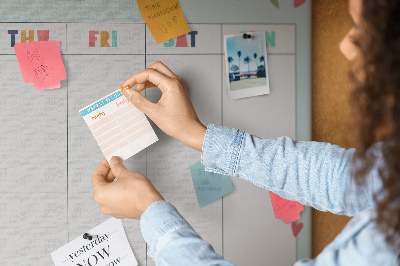 Tablica korkowa dla dzieci Kwiatowy plan