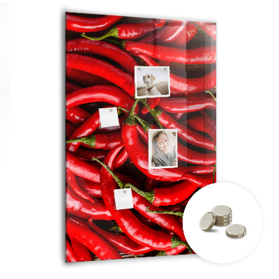 Tablica magnetyczna do kuchni na magnesy Papryczki chilli