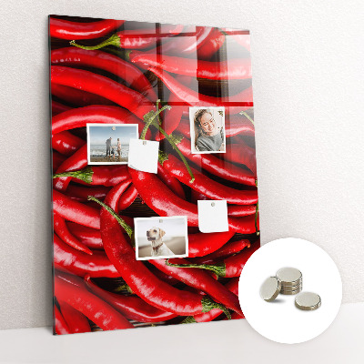 Tablica magnetyczna do kuchni na magnesy Papryczki chilli