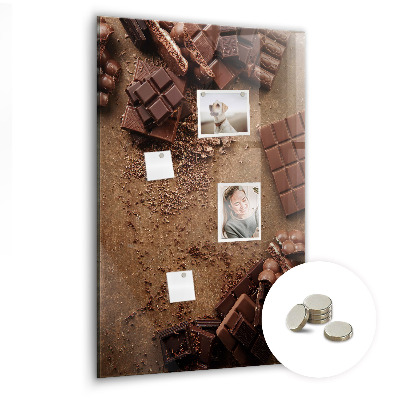 Tablica magnetyczna do kuchni na magnesy Tabliczki czekolady