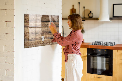 Tablica magnetyczna do kuchni na magnesy Drewniane deski