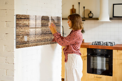 Tablica magnetyczna do kuchni na magnesy Drewniane deski