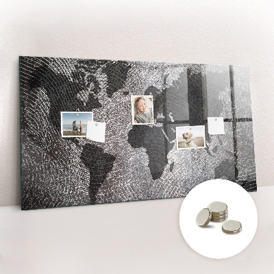 Tablica magnetyczna dla dzieci Mapa świata beton