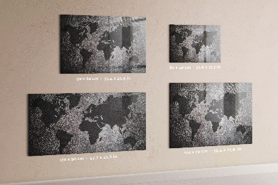 Tablica magnetyczna dla dzieci Mapa świata beton