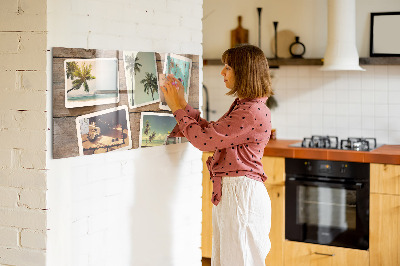 Tablica magnetyczna szklana Zdjęcia polaroidowe