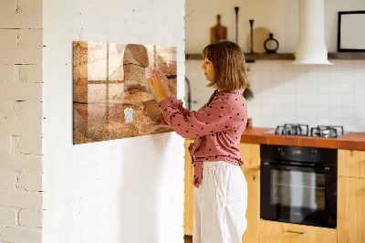 Tablica magnetyczna do kuchni na magnesy Tekstura drewna