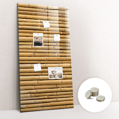 Tablica magnetyczna na magnesy na ścianę Bambus
