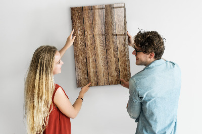Tablica magnetyczna do kuchni Tekstura drewna