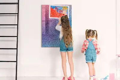 Tablica magnetyczna z pisakiem z motywem gradientowej abstrakcji