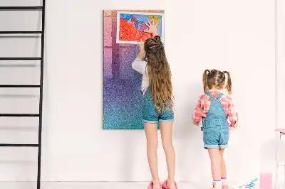 Tablica magnetyczna z pisakiem z motywem gradientowej abstrakcji