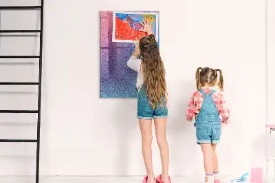 Tablica magnetyczna z pisakiem z motywem gradientowej abstrakcji