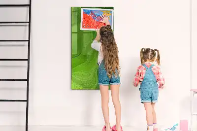 Tablica magnetyczna do rysowania z motywem abstrakcyjnej fali