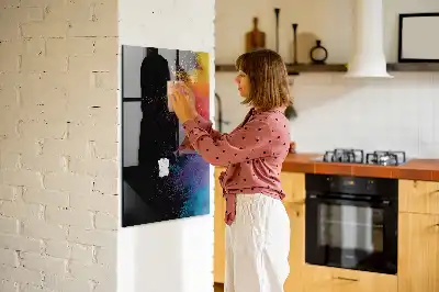 Tablica magnetyczna do rysowania z kolorowym proszkiem