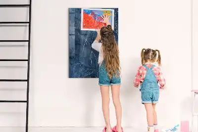 Tablica magnetyczna z pisakiem wzór dekoracyjny marmur