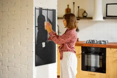 Tablica magnetyczna z pisakiem w ciemny wzór