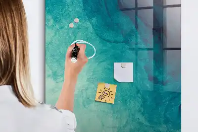 Tablica magnetyczna z pisakiem wzór morska abstrakcja